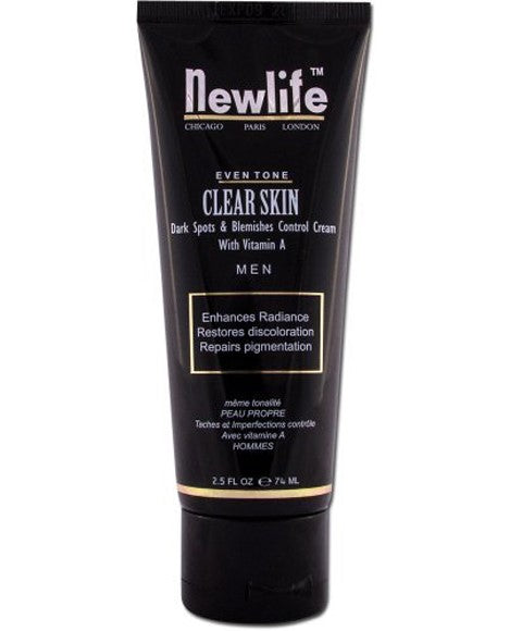 New Life Clear Skin Dark Spots And Blemishes Control Cream For Men