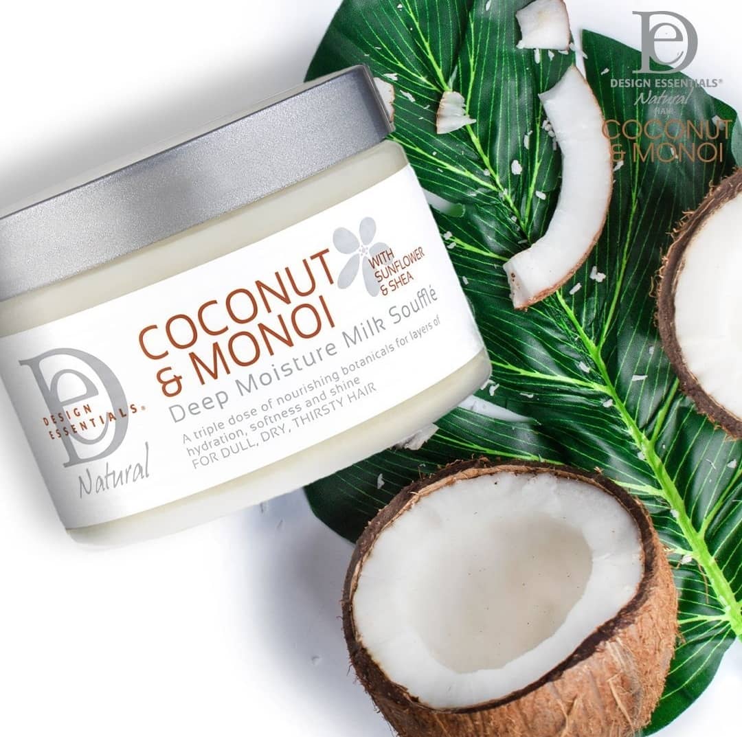 Design Essentials Natural Coconut And Monoi Deep Moisture Milk Souffle 340g
