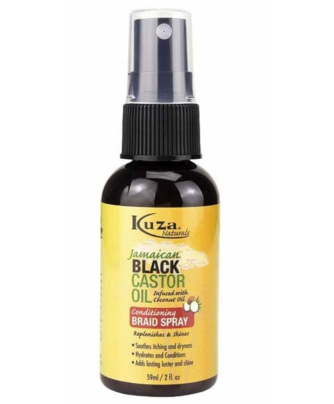 kuza Natural Jamaican Black Castor Oil Conditiong Braid Spray