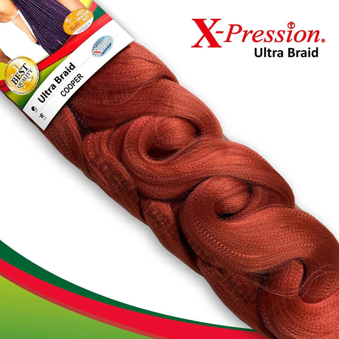 X Pression Syn Ultra Braid X-PRESSION Ultra Hair Braid (Braiding) Extension (Choice of Colours)