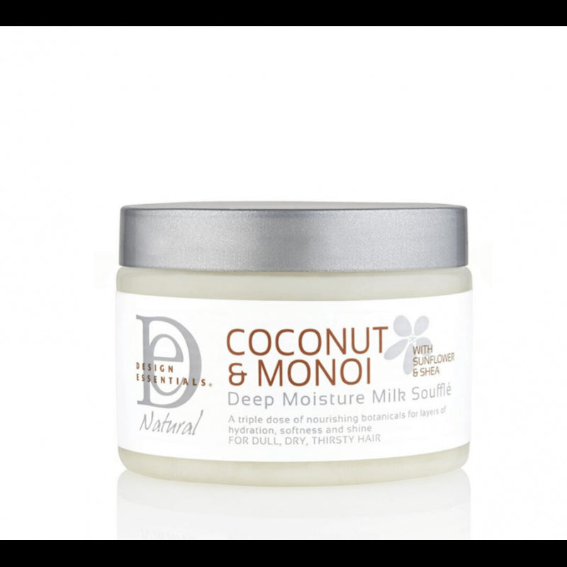 Design Essentials Natural Coconut And Monoi Deep Moisture Milk Souffle 340g