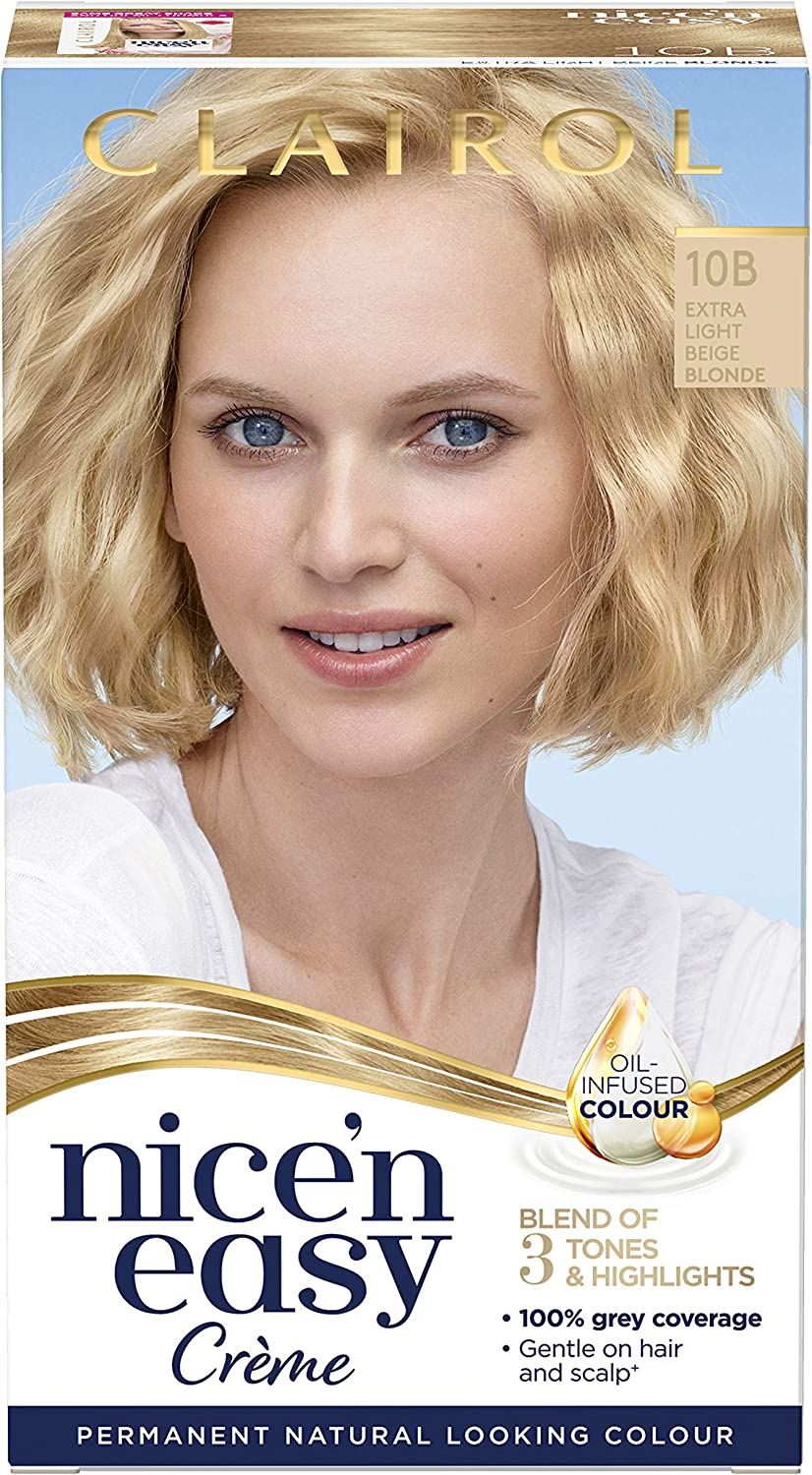 Clairol Nice N Easy Permanent Hair Color 10B Extra Light Beige Blonde