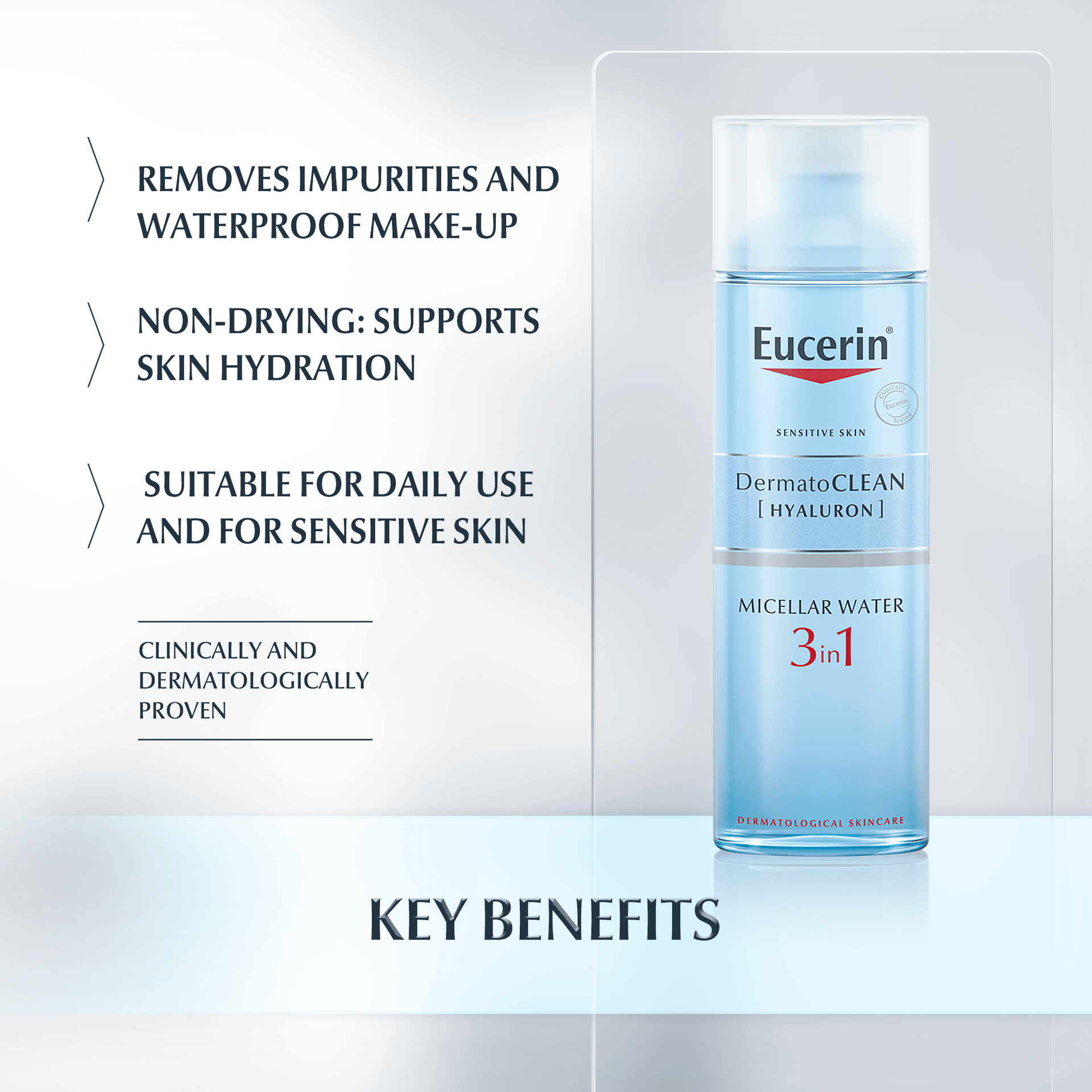 Eucerin Dermato Clean 3In1 Hyaluron Micellar Water 200ml
