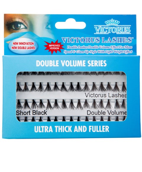 Victorus Double Volume Series Ultra Thick And Fuller Short Black Lashes