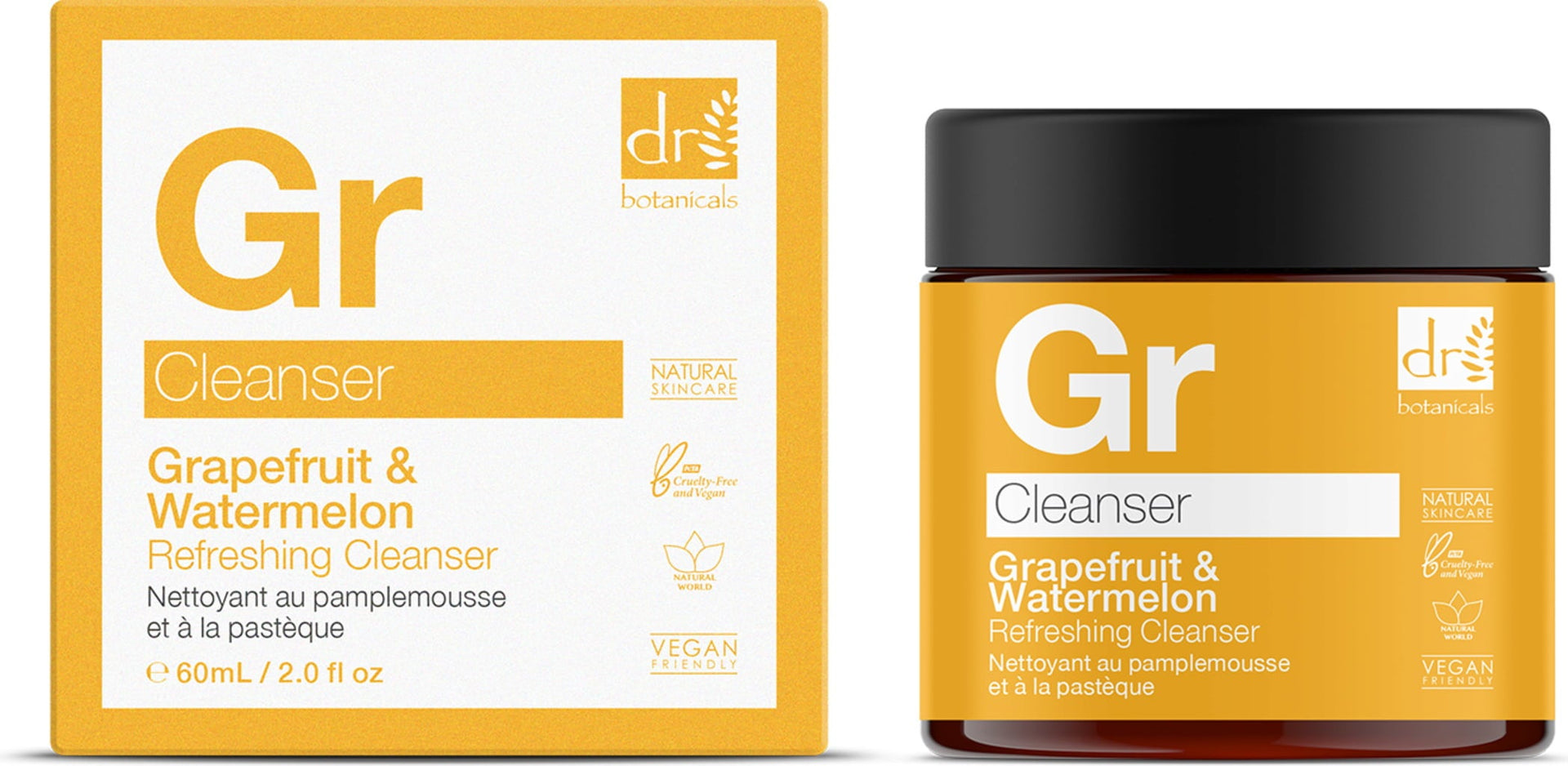 Dr Botanicals Gr Cleanser Grapefruit And Watermelon Refreshing Cleanser 60ml