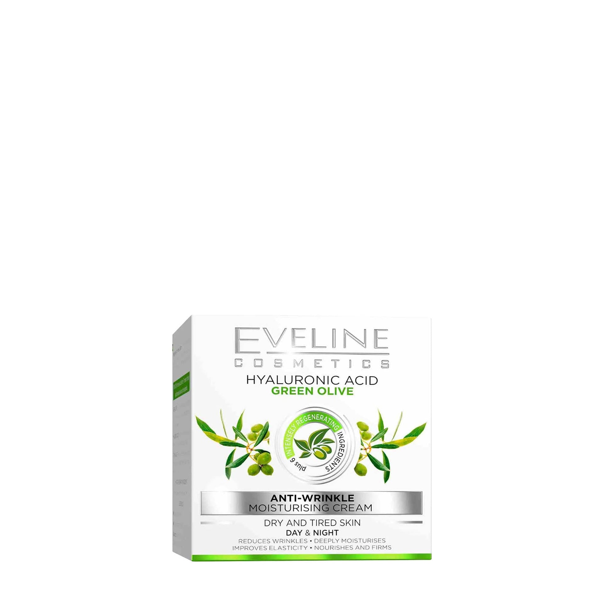 Eveline Hyaluronic Acid Green Olive Anti Wrinkle Day And Night Cream 50ml