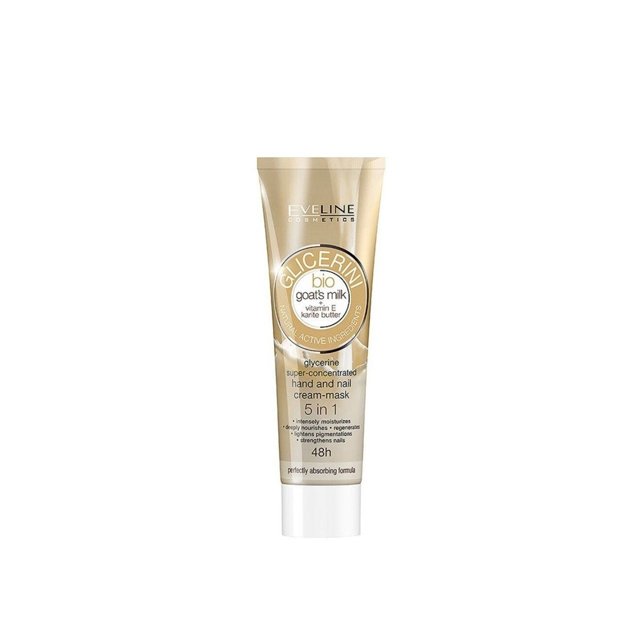 Eveline Bio Goat Milk 5 In 1 Glycerine Hand Nail Cream Mask 100ml