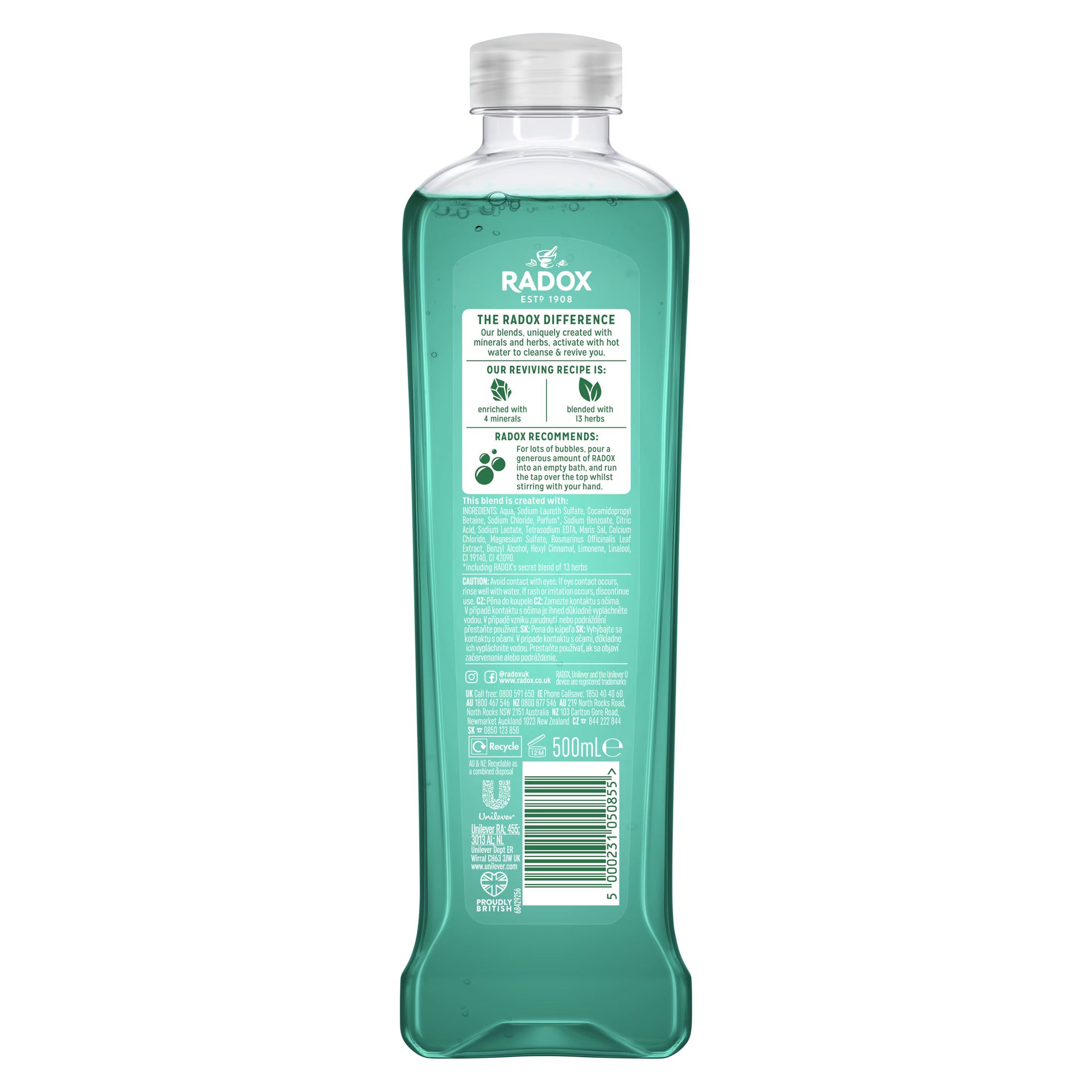 Radox 100% Nature Inspired Fragrance Bath Soak, Stress Relief 500ml