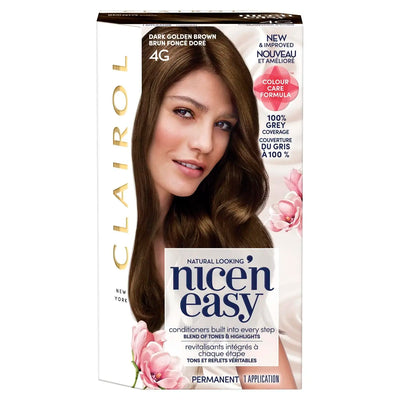 Clairol Nice N Easy Permanent Colours 4G Dark Golden Brown