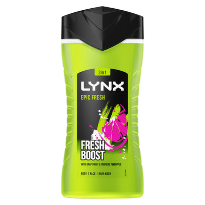 Lynx Epic Fresh Boost 3 In 1 Shower Gel 225ml