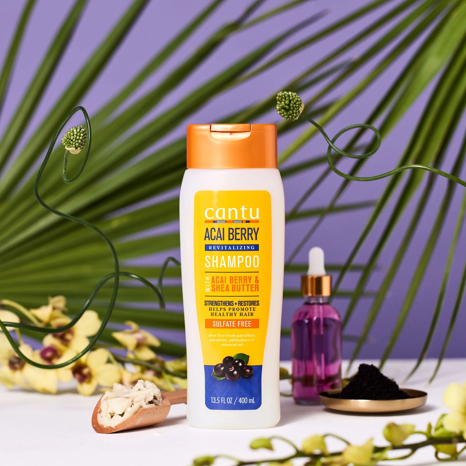 Cantu Acai Berry And Shea Butter Revitalizing Shampoo 400ml - Afro Hair Boutique