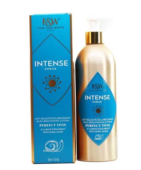 fair and white Intense Power Silky Brightening Lotion With Snail Slime