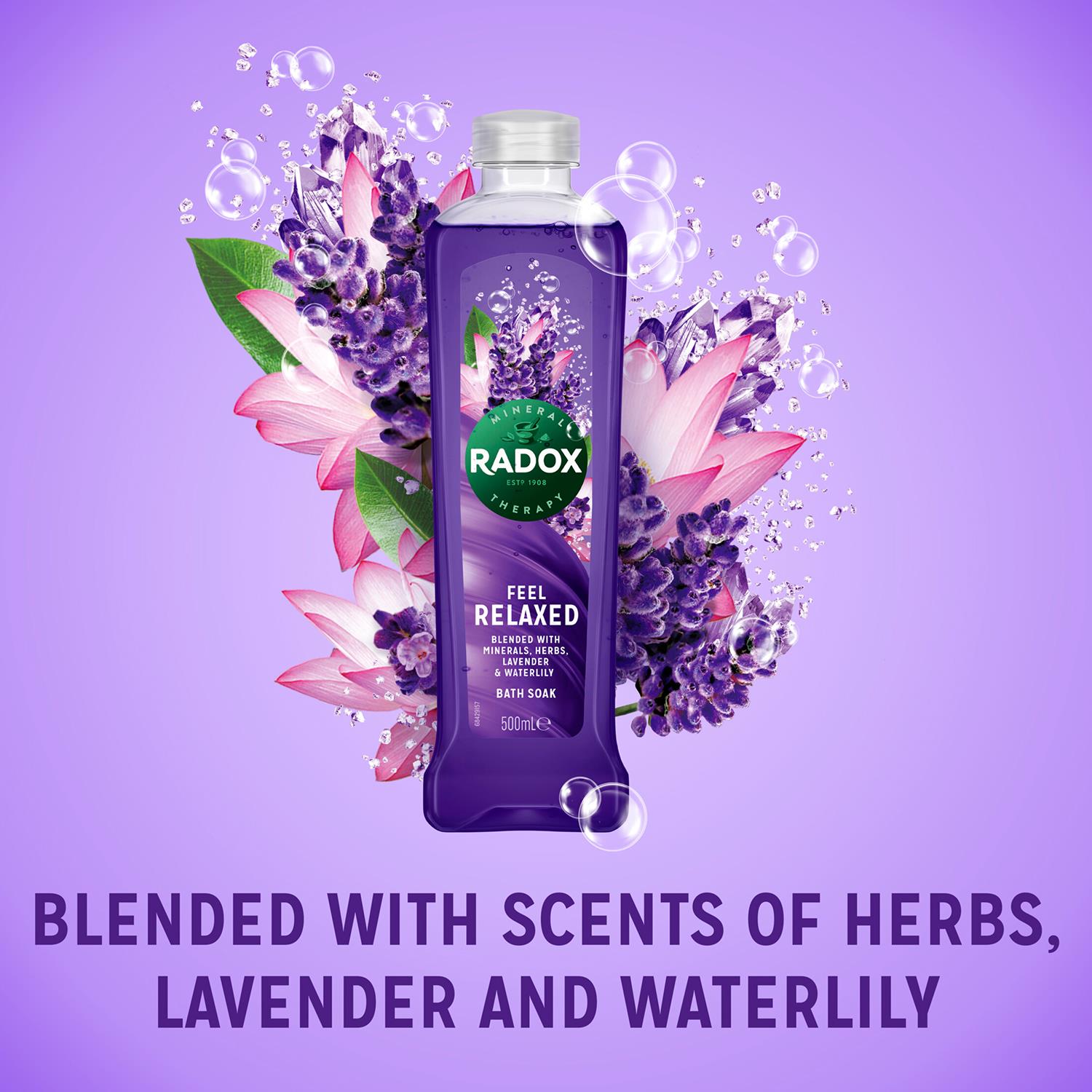 Radox Feel Relaxed Water Lily And Lavender Bath Soak 500ml