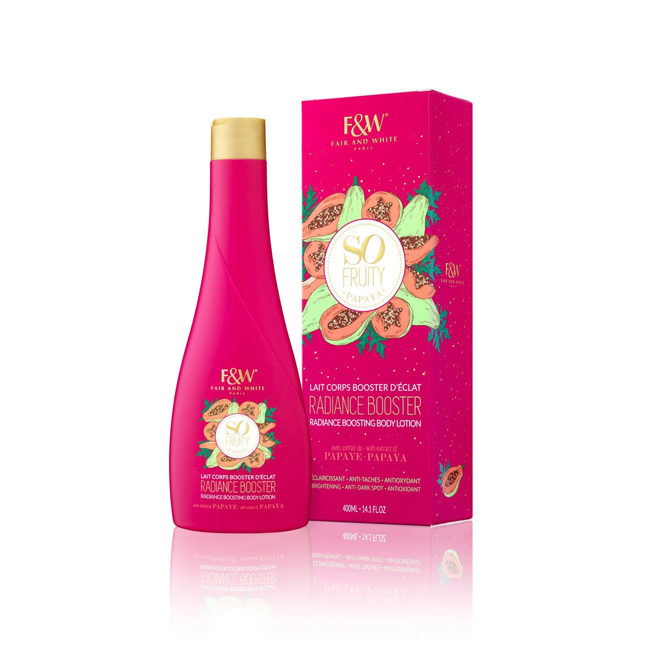 F & W So Fruity Papaya Radiance Boosting Body Lotion 400ml