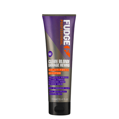 Fudge Clean Blonde Sulfate Free Damage Rewind Violet Toning Shampoo 250ml