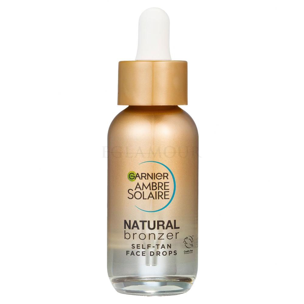 GARNIER Ambre Solaire Natural Bronzer Self Fake Tan Face Drops 30ml