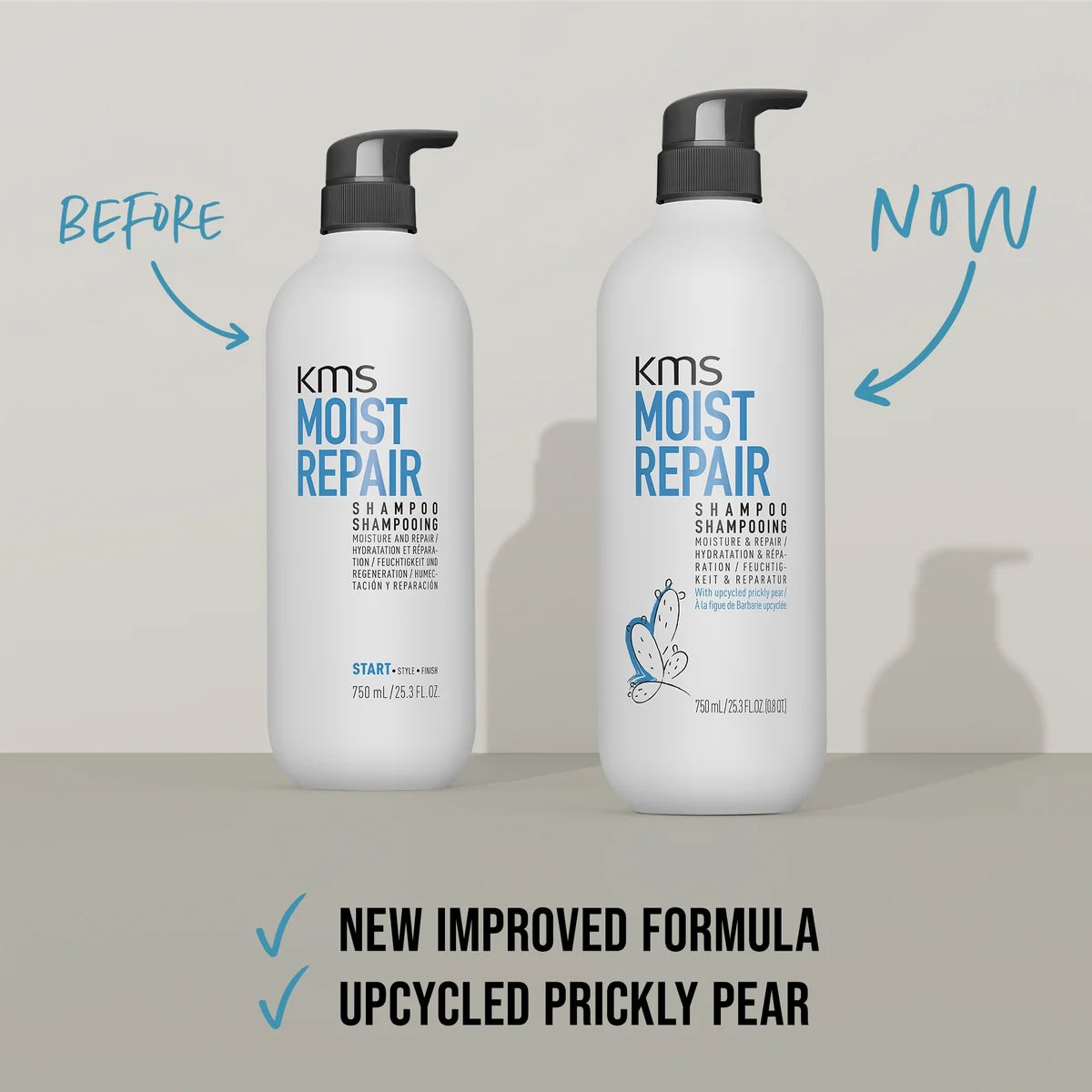 KMS Moist Repair Shampoo New Pack 750ml