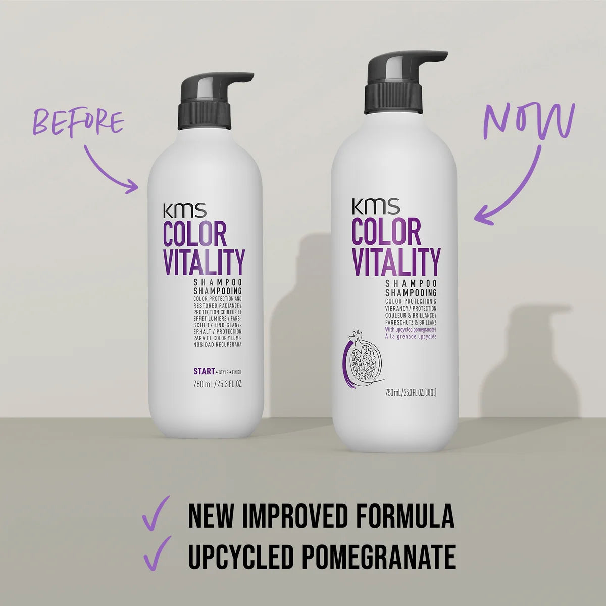 KMS Color Vitality Shampoo New Pack 750ml