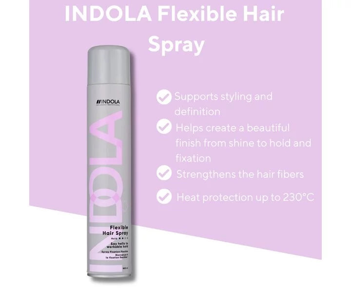Indola Exclusively Professional Indola Vegan Flexible Hair Spray 500ml