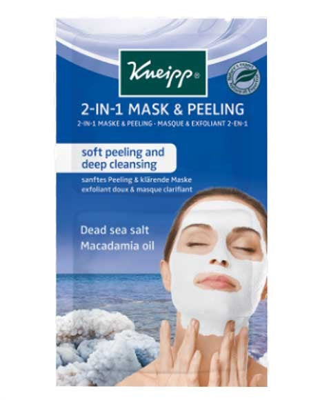 Kneipp 2 In1 Mask And Peeling With Dead Sea Salt And Macadamia Oil