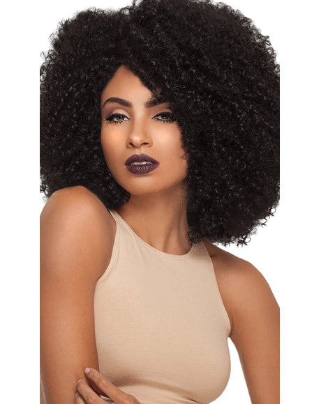 outre Big Beautiful Hair Syn Lace Front 4A Kinky Wig
