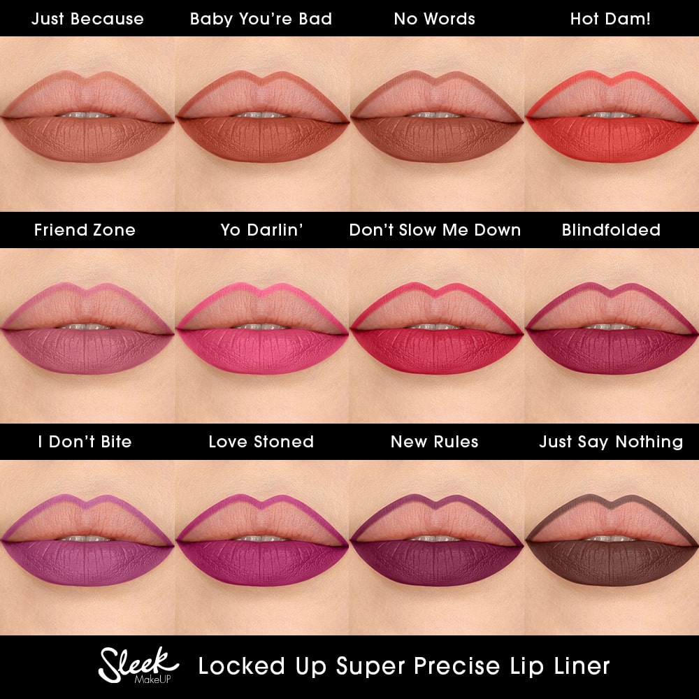 Sleek Make Up Locked Up Super Precise Lip Liner New Rules 1263