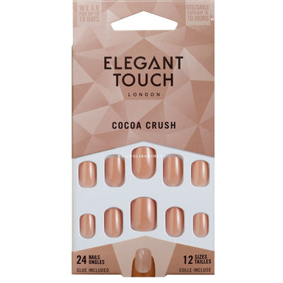 Elegant Touch Cocoa Crush Nail With Glue 24 Nails