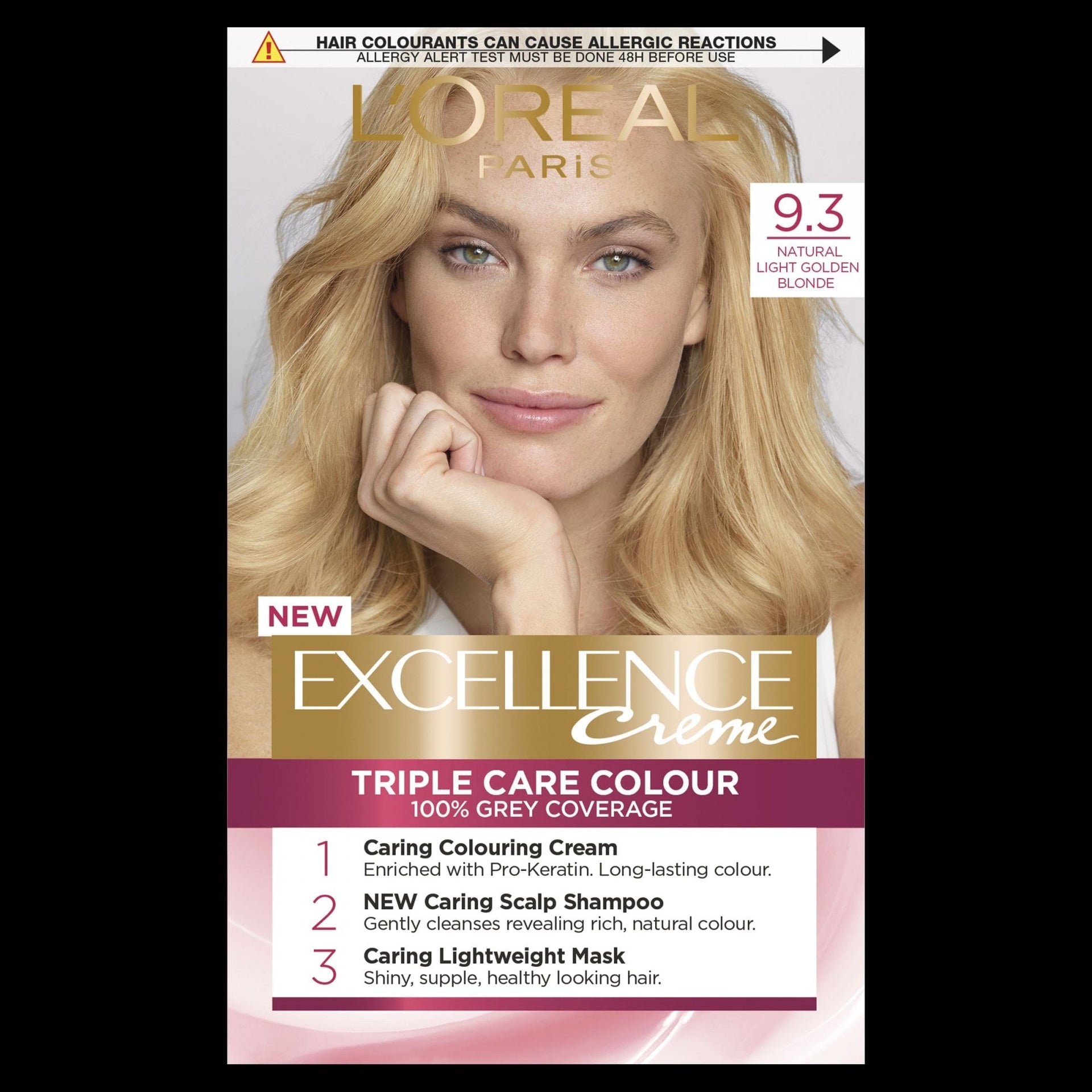 Loreal Excellence Creme Triple Care Colour 9.3 Natural Light Golden Blonde