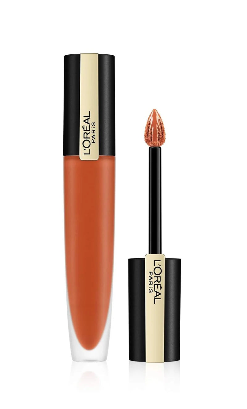 Loreal Paris Rouge Signature Matte Liquid Lipstick I Achieve 112