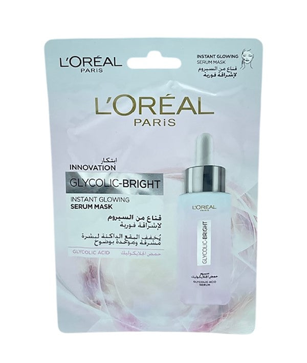 loreal Innovation Glycolic Bright Instant Glowing Serum Mask