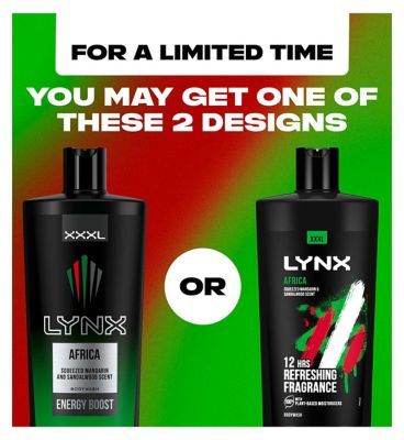 Lynx Africa Energy Boost XXXL Body Wash 700ml