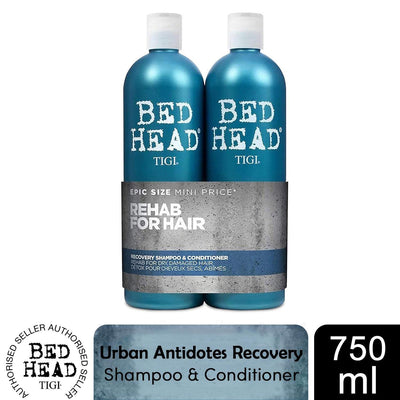 Bed Head by TIGI Rehab Recovery Shampoo & Conditioner Duo for Dry Hair 750ml