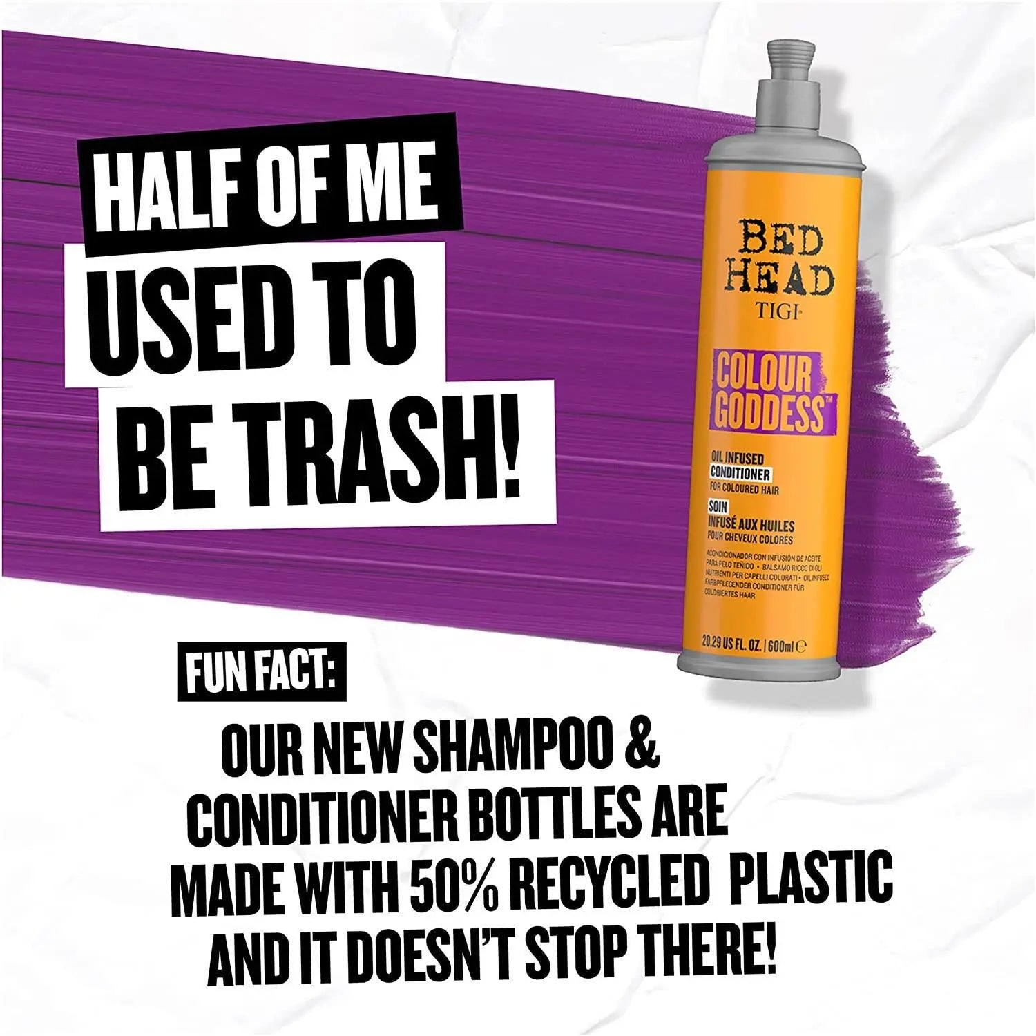 Bed Head by TIGI Color Goddess Oil Infused Conditioner - Coloured Hair 400/600ml