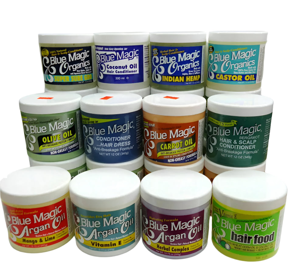 Blue Magic Haircare Hair Food, Coconut, Bergamot Cream & leave in Conditioners