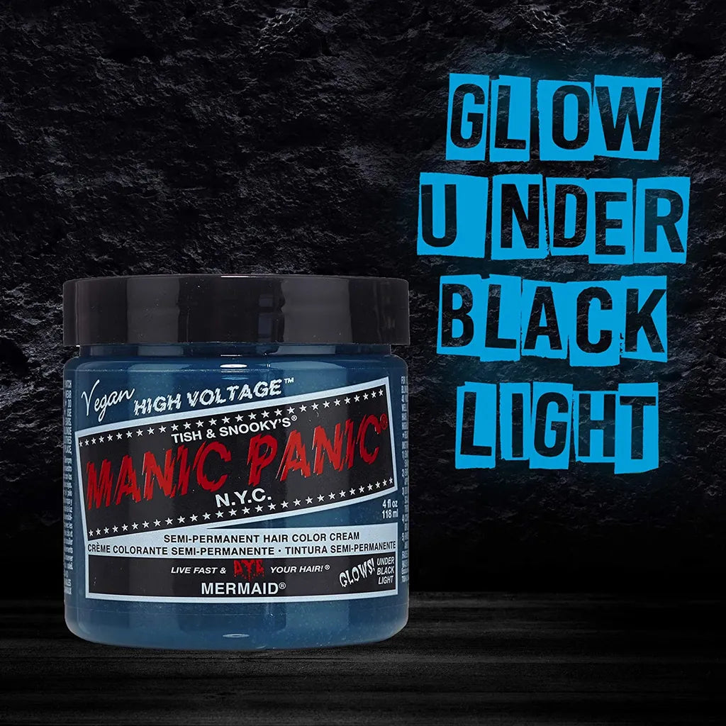 Manic Panic High Voltage Semi Permanent Hair Dye Cream Mermaid 118ml – UV Hair