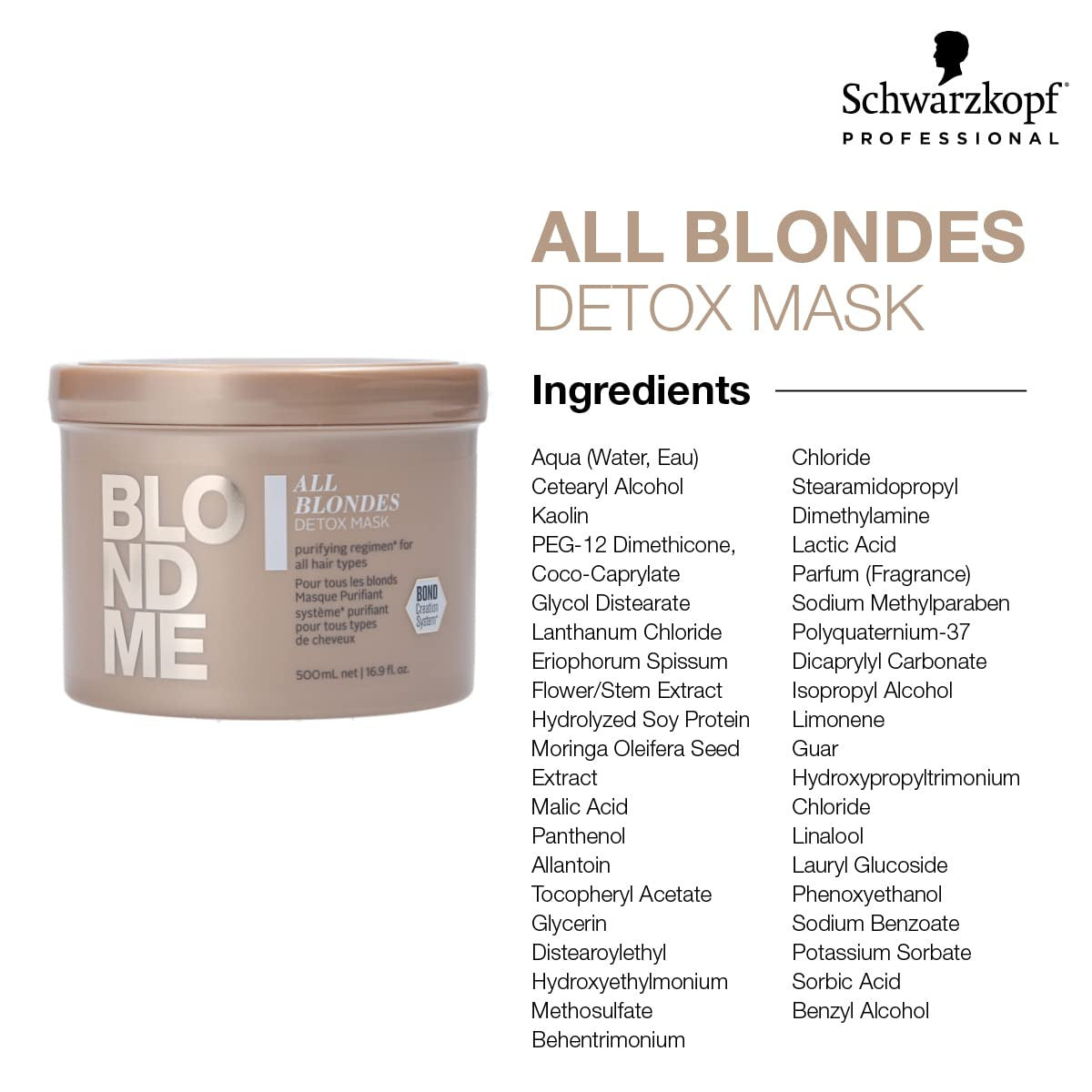 Schwarzkopf Blondme All Blondes Detox Mask 200ml - 500ml