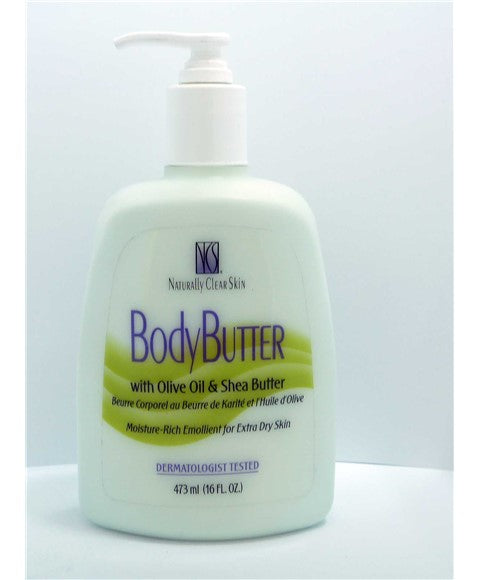 BioCare Naturally Clear Skin Body Butter With Olive Oil And Shea Butter Pump Lotion