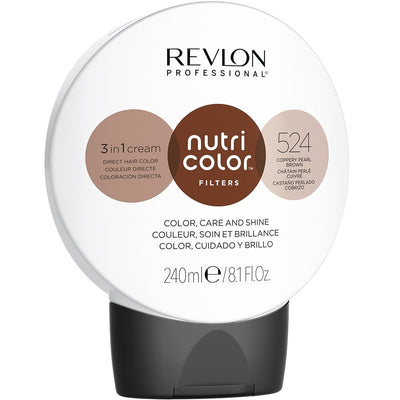 Revlon Nutri Color Filters 3 In 1 Colour Cream 524 Coppery Pearl Brown 240ml
