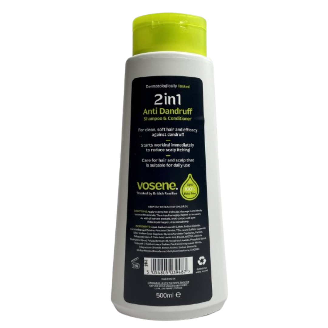 Vosene Anti Dandruff 2In1 Shampoo And Conditioner 500ml