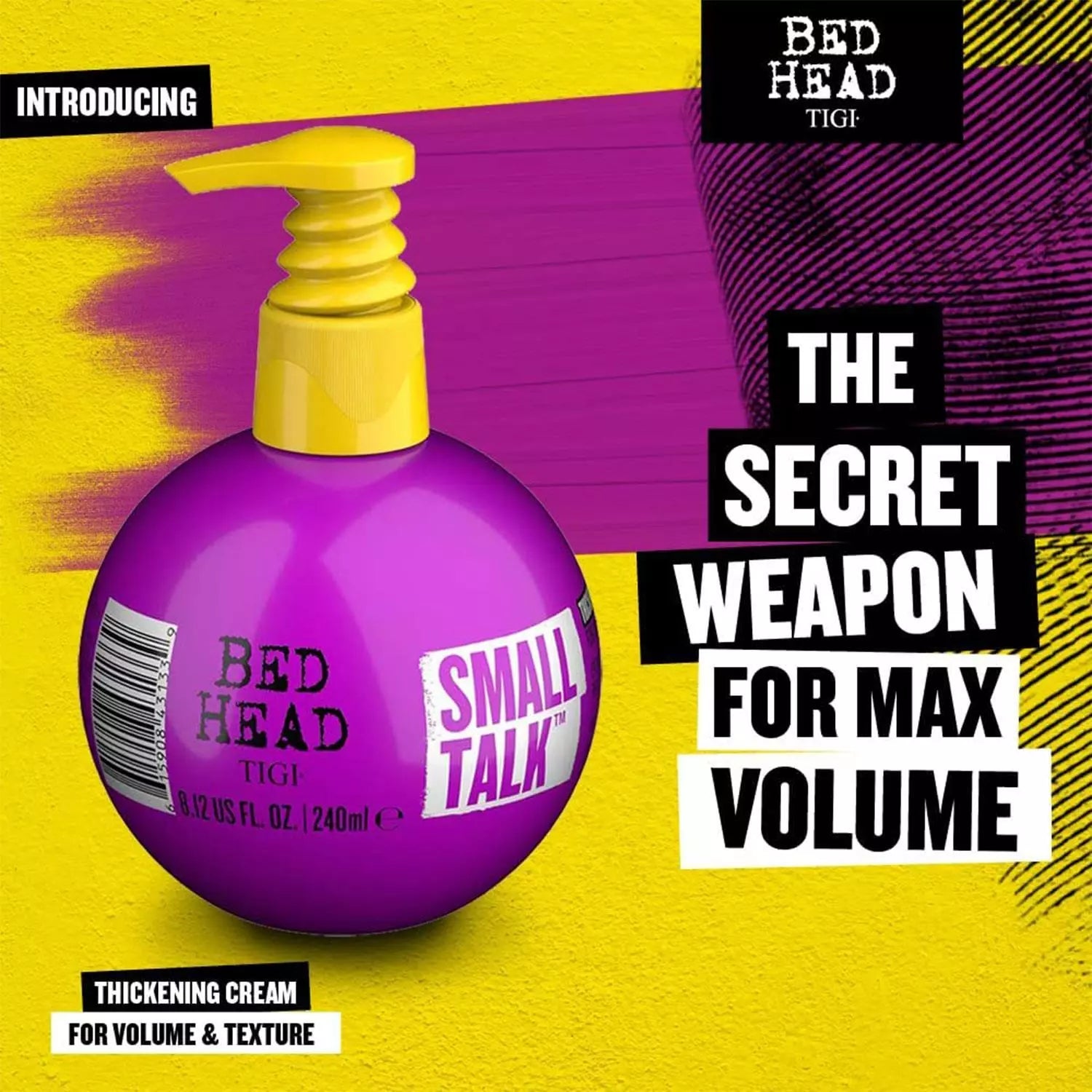 Bed Head by TIGI Small Talk Thickening Energizer Hair Cream for Fine Hair 240ml