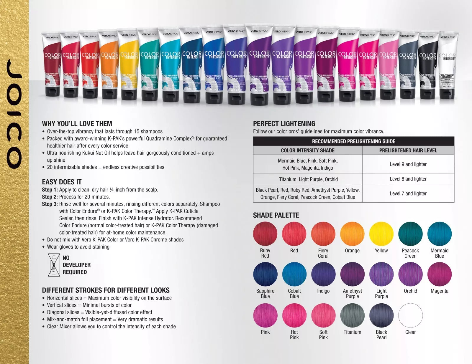 JOICO Vero K-PAK Color Intensities Semi-Permanent Hair Dye 118ml Various Shades