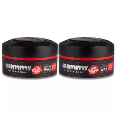 Gummy Hair Styling Wax Ultra Hold Keratin Complex - 150ml Pack of 2