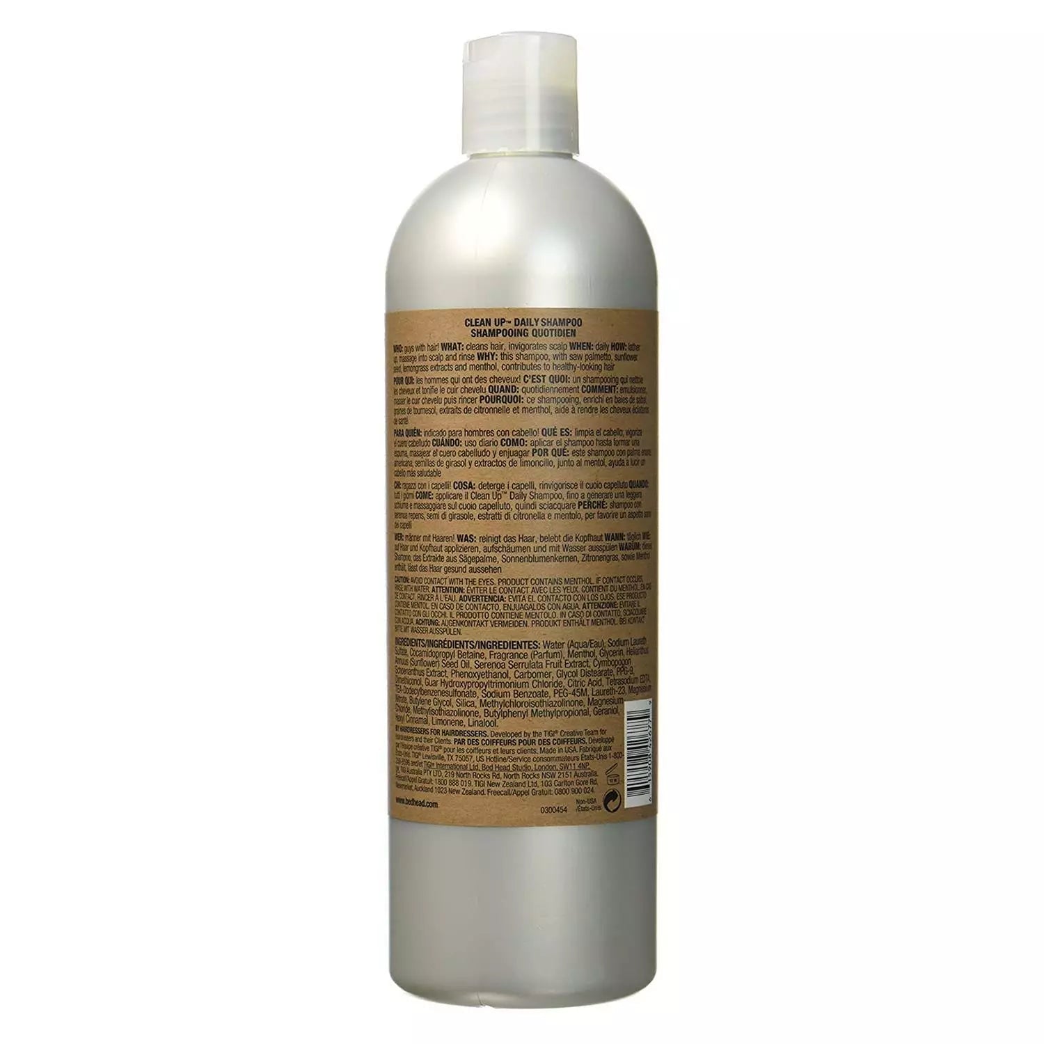Bed Head for Men by Tigi Clean Up Mens Daily Shampoo for Normal Hair 750ml