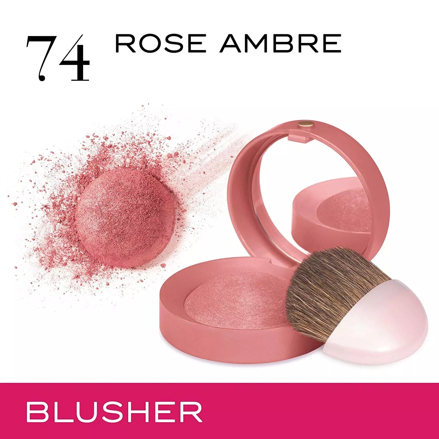 Bourjois Little Round Pot Blusher 74 Rose Amber 2.5g