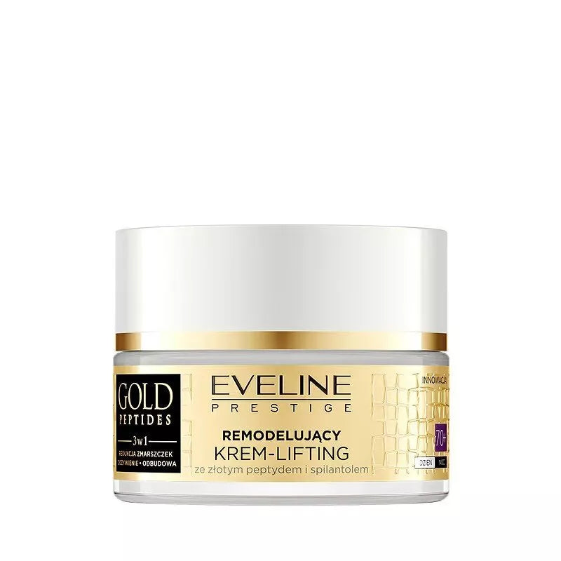 Eveline Gold Peptides 3 In 1 Remodelling Cream Lifting 70 Plus 50ml