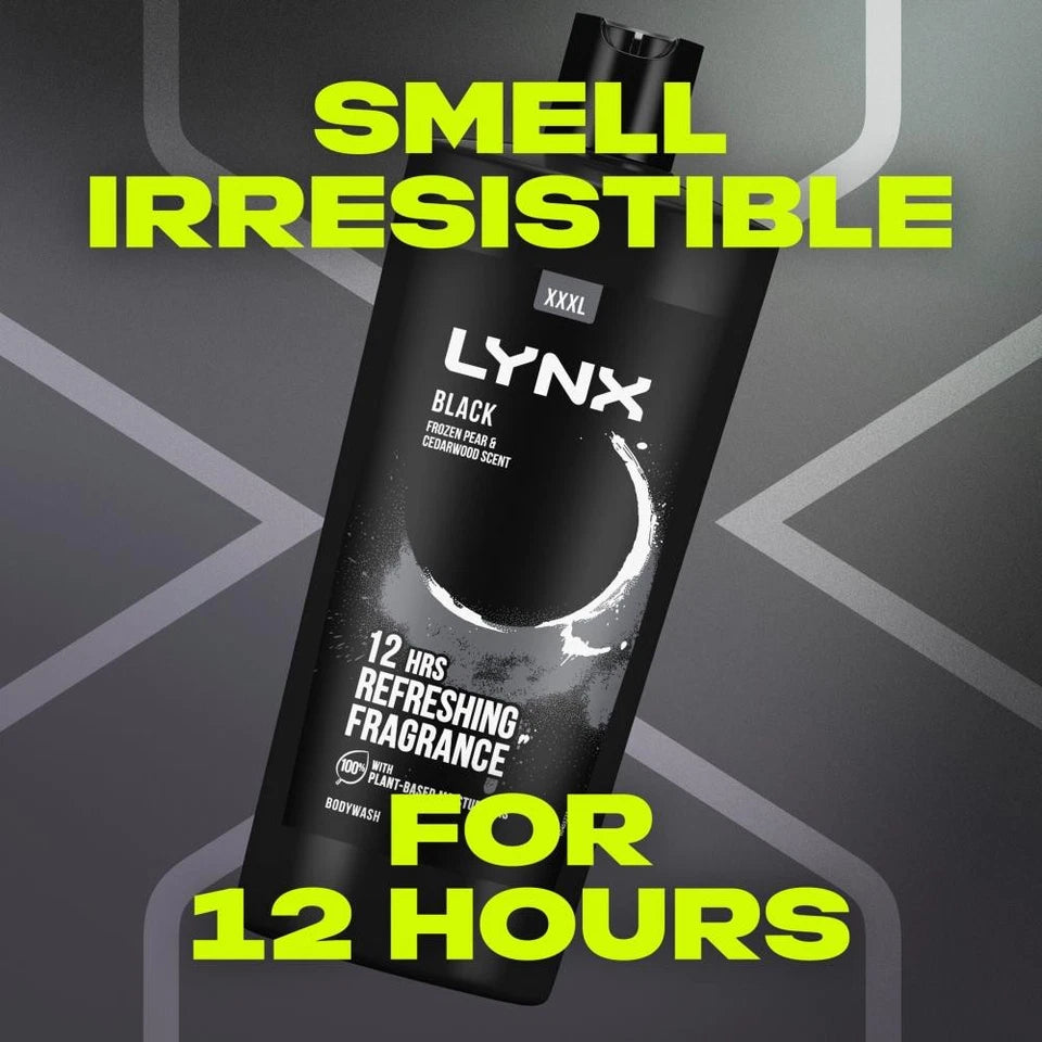 Lynx Black 3 In 1 All Day Fresh Body Wash 700ml