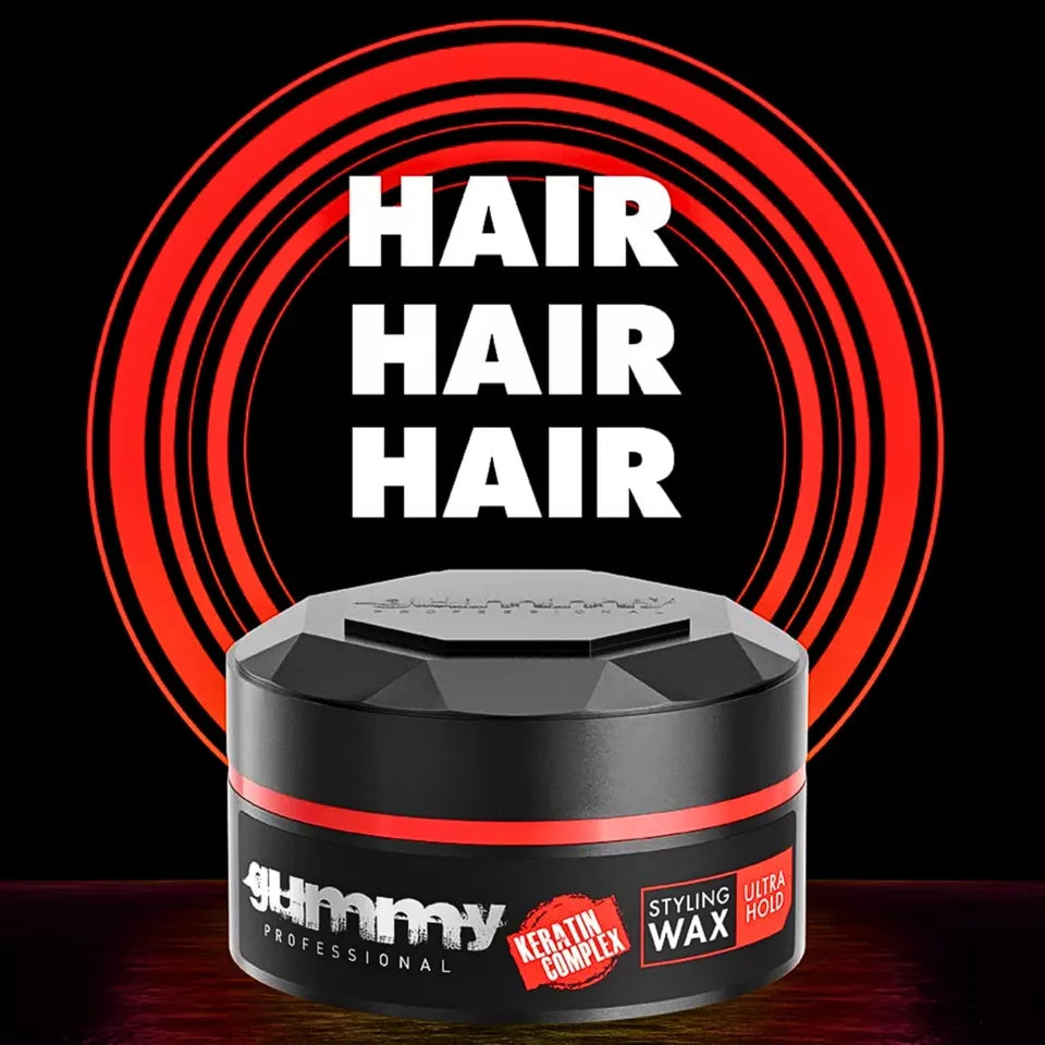 Gummy Hair Styling Wax Ultra Hold Keratin Complex 150ml