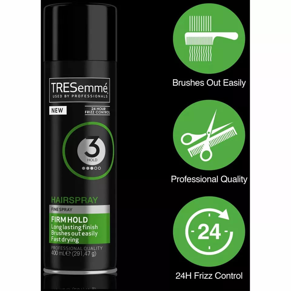TRESemme 24 Hours Frizz Control Firm Hold 3 Hairspray 400ml