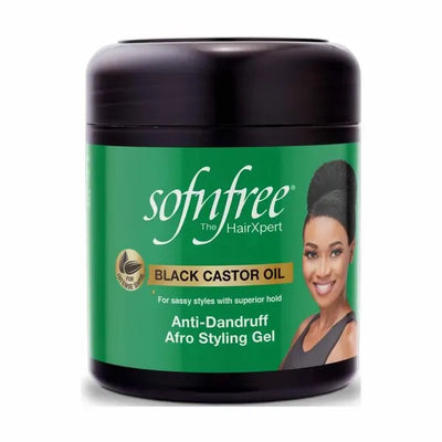 Sof N Free Black Castor Oil Anti Dandruff Afro Styling Gel 500ml