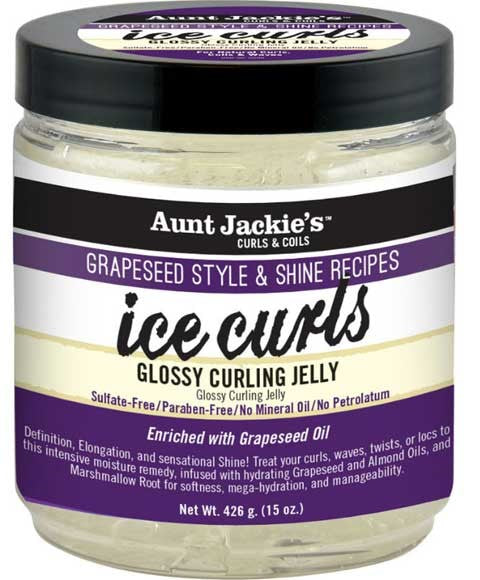 Aunt Jackies Curls And Coils Grapeseed Style And Shine Ice Curls Glossy Curling